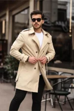 بارانی بلند و کمربنددار مردانه FREED MOND