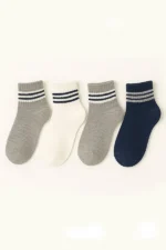 جوراب اسپورت مناسب مدرسه 4 جفت Black Arden Socks سفید