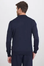 ژاکت بافت مردانه Tudors مدل Standard Fit سرمه ای