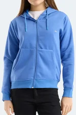 سویشرت کلاهدار زنانه Slazenger نیلی