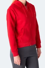 سویشرت کلاهدار زنانه Slazenger قرمز