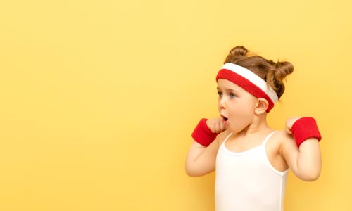 هدبند و مچ بند ورزشی دخترانه