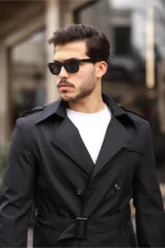بارانی بلند و کمربنددار مردانه FREED MOND