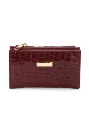 کیف پول زنانه طرح پوست کروکودیل Adelina Bags