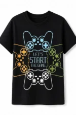 ست تیشرت و شلوارک پسرانه Denokids مدل Start Game