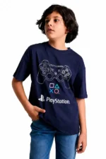 تیشرت بچگانه پسرانه DeFacto مدل PlayStation با طراحی اورسایز