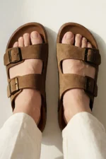 دمپایی مردانه چرمی Step Stones با سگک