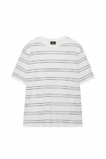 تیشرت مردانه بیسیک نخی Pull & Bear