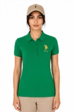 تیشرت زنانه بیسیک یقه پولو U.S. Polo Assn