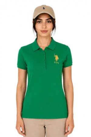 تیشرت زنانه بیسیک یقه پولو U.S. Polo Assn