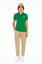 تیشرت زنانه بیسیک یقه پولو U.S. Polo Assn