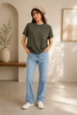 تیشرت زنانه Mavi مدل Loose Fit با طرح لوگو