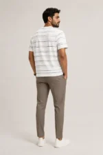تیشرت مردانه بیسیک نخی Pull & Bear