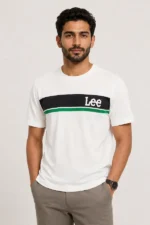 تیشرت مردانه نخی Lee مدل Regular Fit یقه گرد