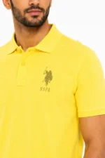 تیشرت مردانه زرد تیره یقه پولو U.S. Polo Assn