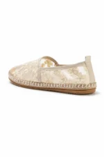 کفش اسپادریل زنانه کرم Trendyolmilla Shoes با طراحی گلدوزی‌شده