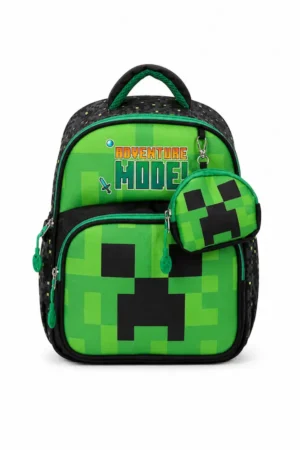 کوله‌پشتی پسرانه مهدکودک و پیش‌دبستانی Jasfur طرح Minecraft