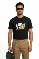 تیشرت مردانه طرح گرافیکی Max برند Lufian