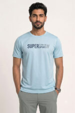 تیشرت اسپرت مردانه طرحدار مدل Super Sport آبی