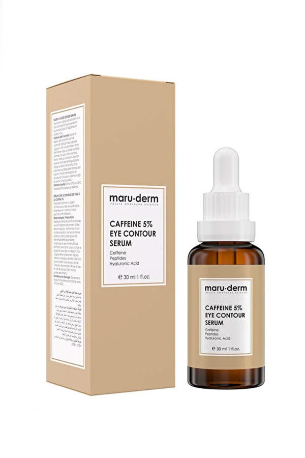 سرم-دور-چشم-کافئین-5%-مارودرم-Maru.Derm-ضد-پف-و-تیرگی سرم دور چشم کافئین 5% مارودرم Maru.Derm ضد پف و تیرگی