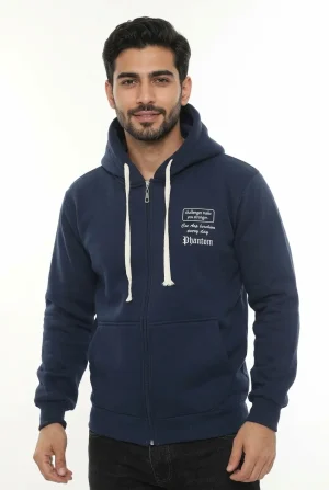 سویشرت کلاه‌دار زیپ‌دار مردانه PHANTOM JEANS