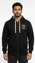 سویشرت کلاه‌دار زیپ‌دار مردانه PHANTOM JEANS