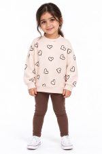 ست دخترانه ۲ تکه MODA طرح قلب
