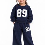 ست دورس و شلوار دخترانه Morning Kids طرح 89
