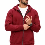 سویشرت مردانه زیپ دار و کلاه دار Madmext