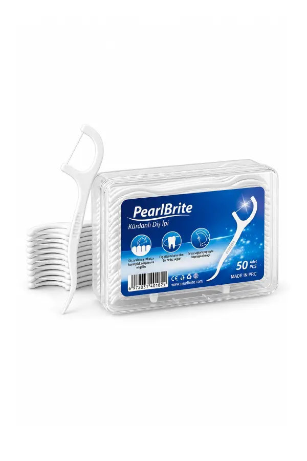 نخ دندان کمانی ۵۰ عددی پرل برایت (Pearl Brite) نخ دندان کمانی ۵۰ عددی پرل برایت (Pearl Brite)