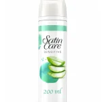 ژل اصلاح ژیلت مدل Satin Care حاوی آلوئه‌ورا مخصوص پوست حساس
