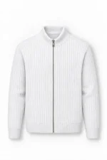 سویشرت بافتنی مردانه Valiberta با یقه ایستاده و زیپ دار